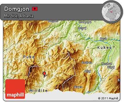 Physical 3D Map of Domgjon
