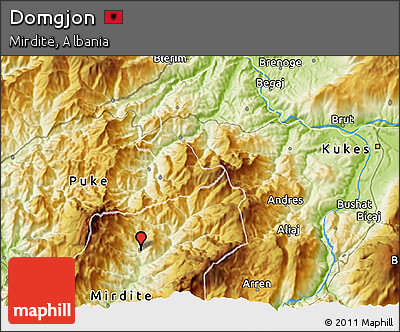 Physical 3D Map of Domgjon