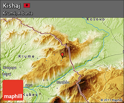 Physical 3D Map of Kishaj