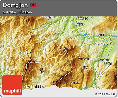 Physical 3D Map of Domgjon