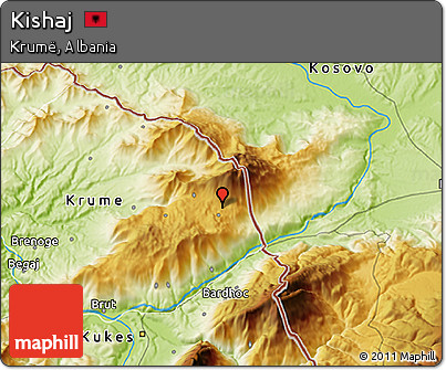 Physical 3D Map of Kishaj