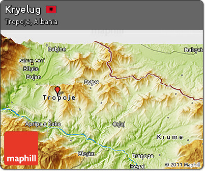 Physical 3D Map of Kryelug