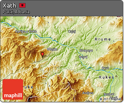 Physical 3D Map of Xath