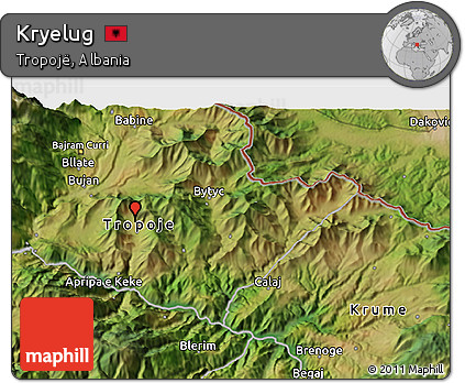 Satellite 3D Map of Kryelug