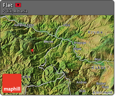 Satellite 3D Map of Flet