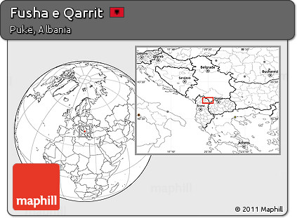 Blank Location Map of Fusha E Qarrit