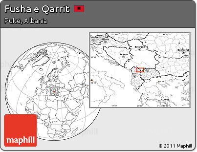 Blank Location Map of Fusha E Qarrit