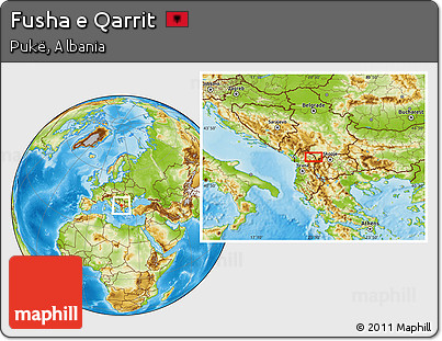 Physical Location Map of Fusha E Qarrit