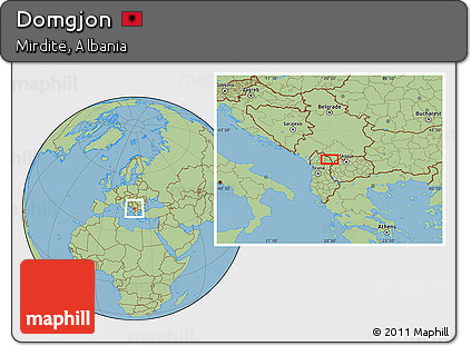 Savanna Style Location Map of Domgjon