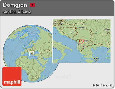 Savanna Style Location Map of Domgjon