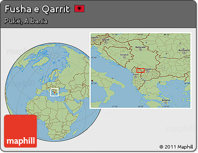 Savanna Style Location Map of Fusha E Qarrit