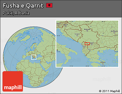Savanna Style Location Map of Fusha E Qarrit