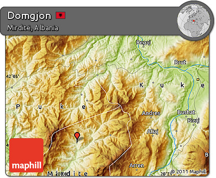 Physical Map of Domgjon