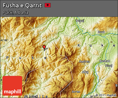 Physical Map of Fusha E Qarrit