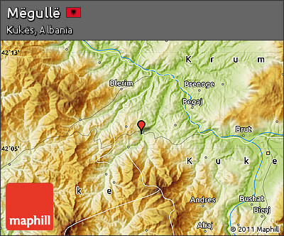 Physical Map of Mëgullë