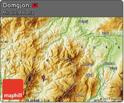 Physical Map of Domgjon