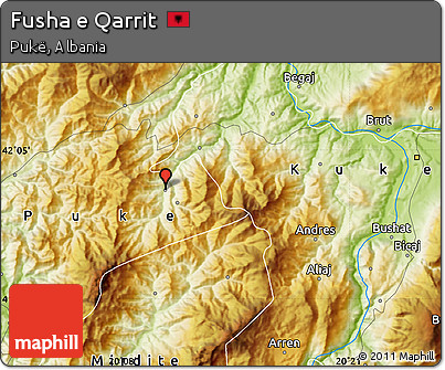 Physical Map of Fusha E Qarrit