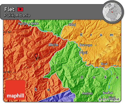 Political Map of Flet