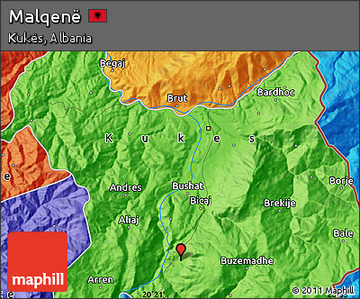 Political Map of Malqenë