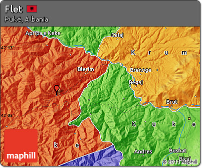Political Map of Flet