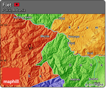 Political Map of Flet