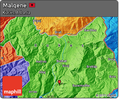Political Map of Malqenë