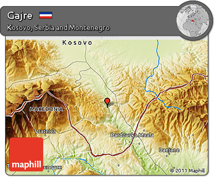 Physical 3D Map of Gajre