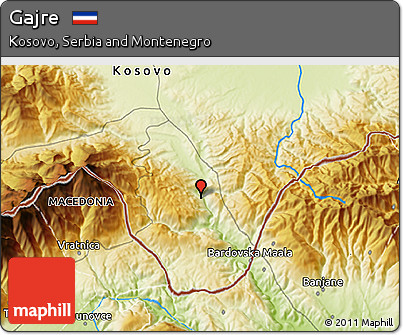 Physical 3D Map of Gajre