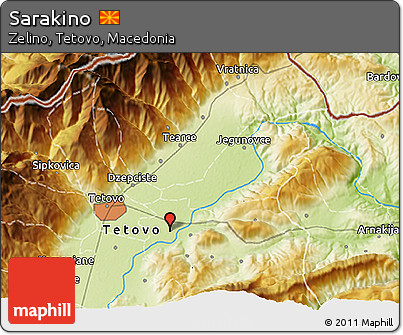 Physical 3D Map of Sarakino
