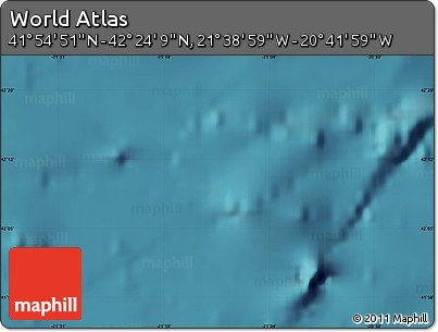 Satellite Map of the Area around 42° 9' 30" N, 21° 10' 29" W