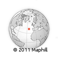 Outline Map of the Area around 42° 9' 30" N, 22° 52' 30" W, rectangular outline