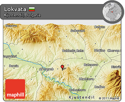 Physical 3D Map of Lokvata