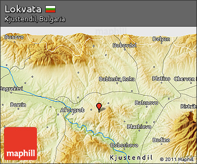 Physical 3D Map of Lokvata