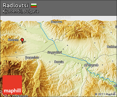 Physical 3D Map of Radlovtsi