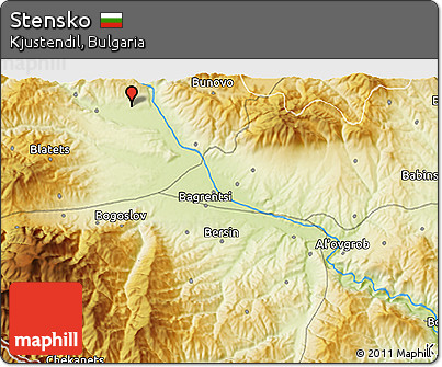 Physical 3D Map of Stensko