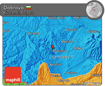 Political 3D Map of Dobrovo