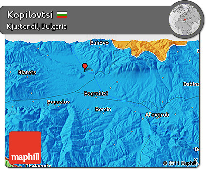 Political 3D Map of Kopilovtsi
