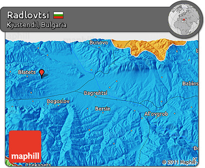 Political 3D Map of Radlovtsi