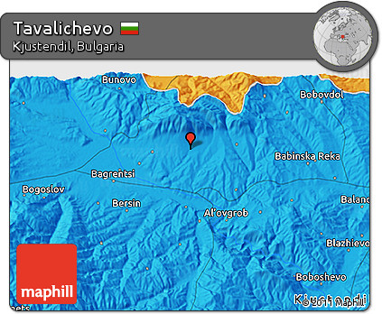 Political 3D Map of Tavalichevo