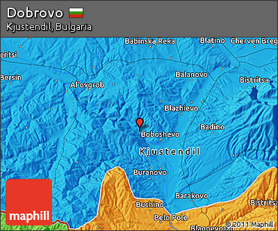 Political 3D Map of Dobrovo