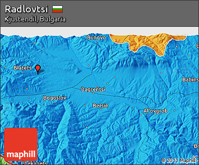 Political 3D Map of Radlovtsi