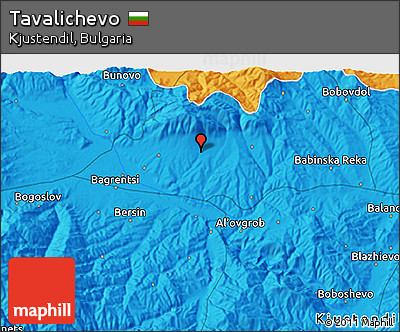 Political 3D Map of Tavalichevo