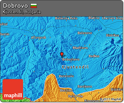 Political 3D Map of Dobrovo