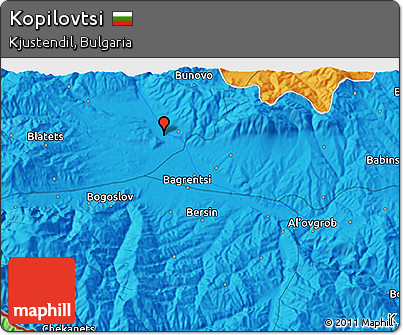 Political 3D Map of Kopilovtsi