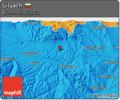 Political 3D Map of Lilyach