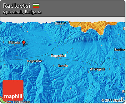 Political 3D Map of Radlovtsi