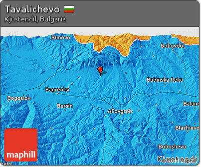 Political 3D Map of Tavalichevo