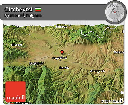 Satellite 3D Map of Girchevtsi