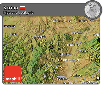 Satellite 3D Map of Skrino