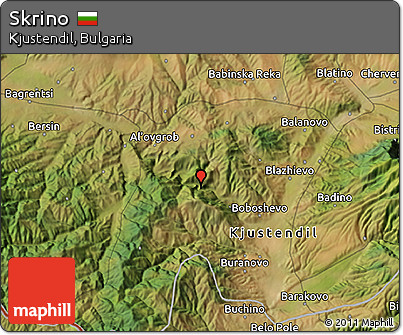 Satellite 3D Map of Skrino